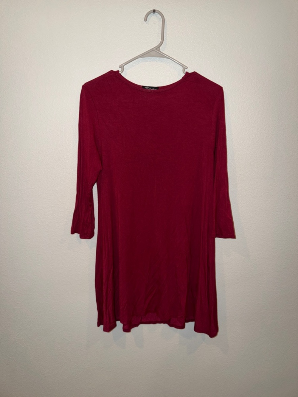 Casual Mini Dress in Rich Berry